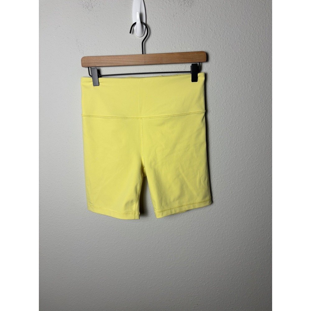 Athleta Ultra High Rise Elation 7" Short Yellow Biker Yoga Shorts XS